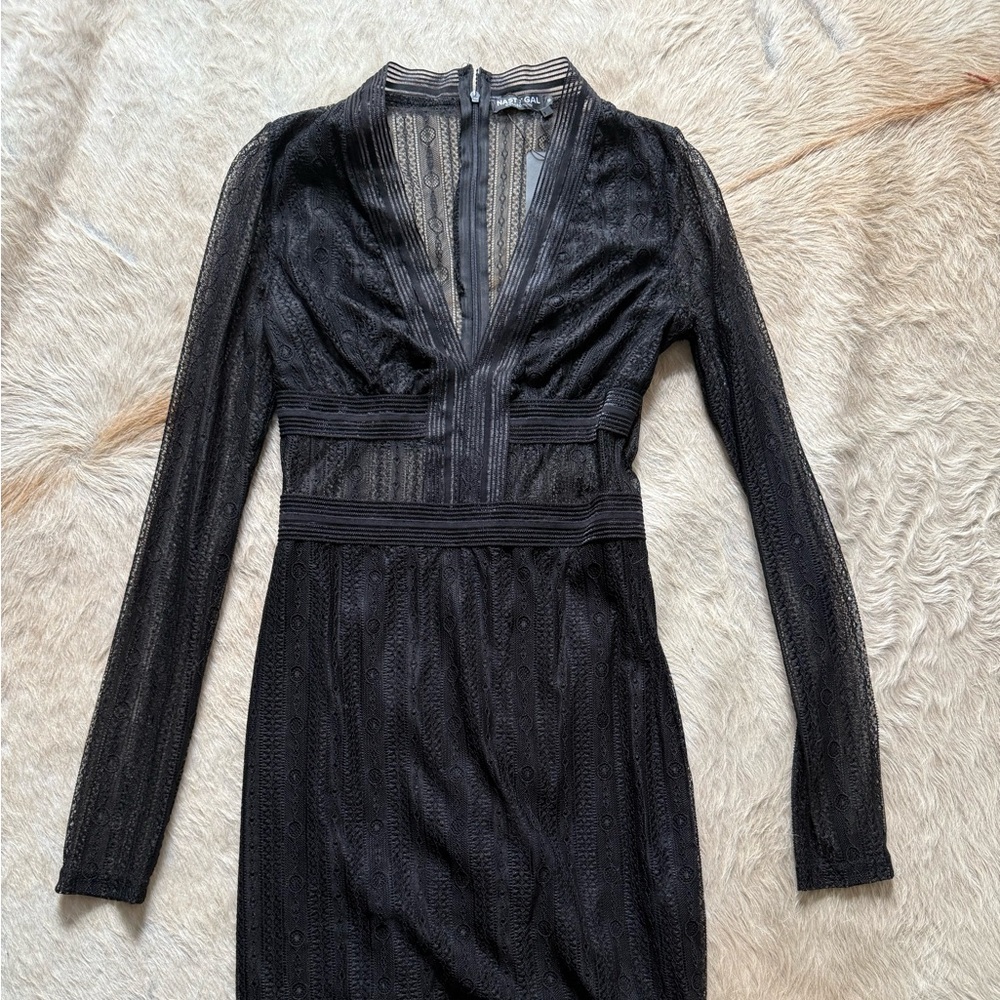 Elegant Black Lace Dress